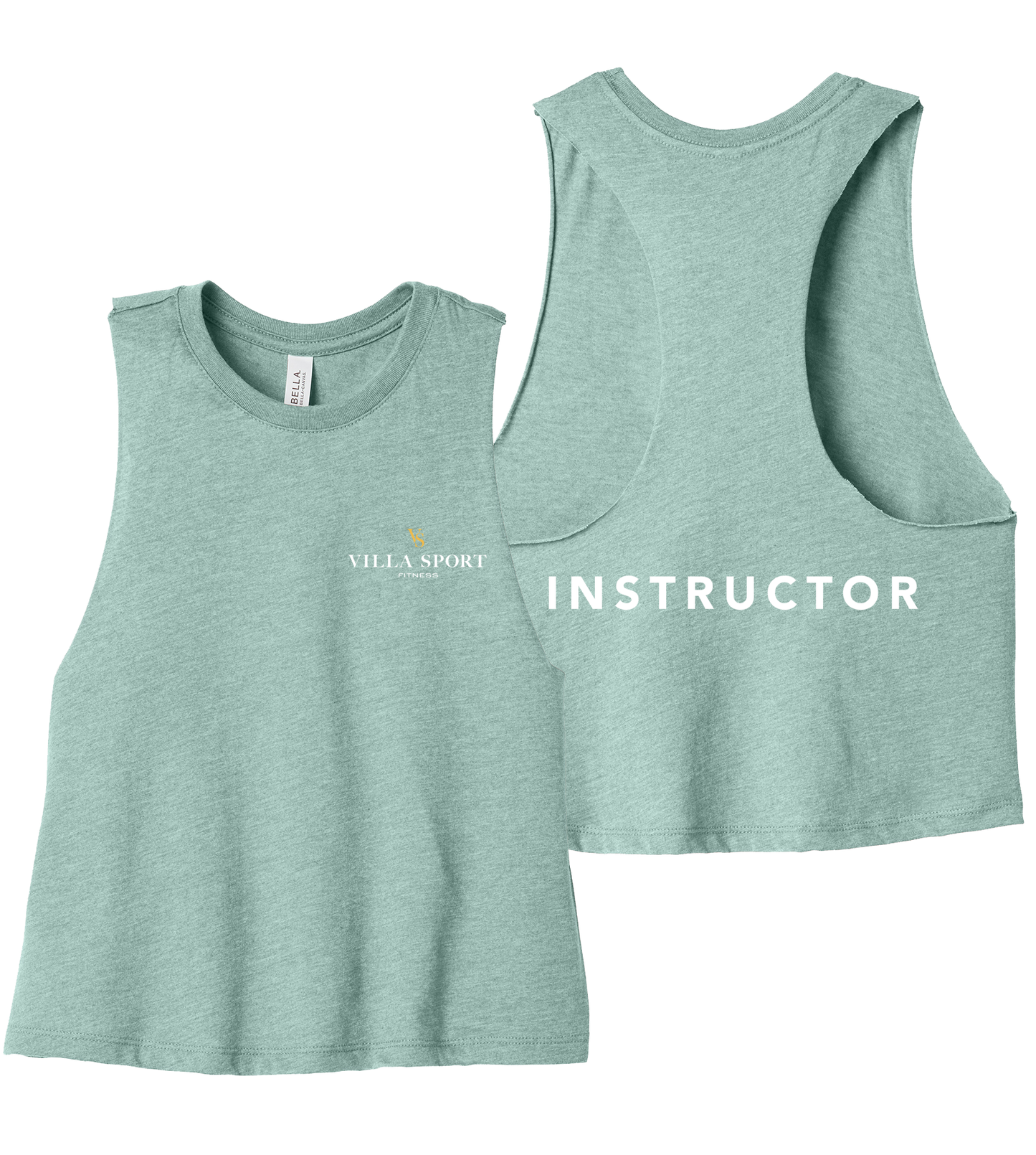 Instructor - Ladies Racerback Cropped Tank