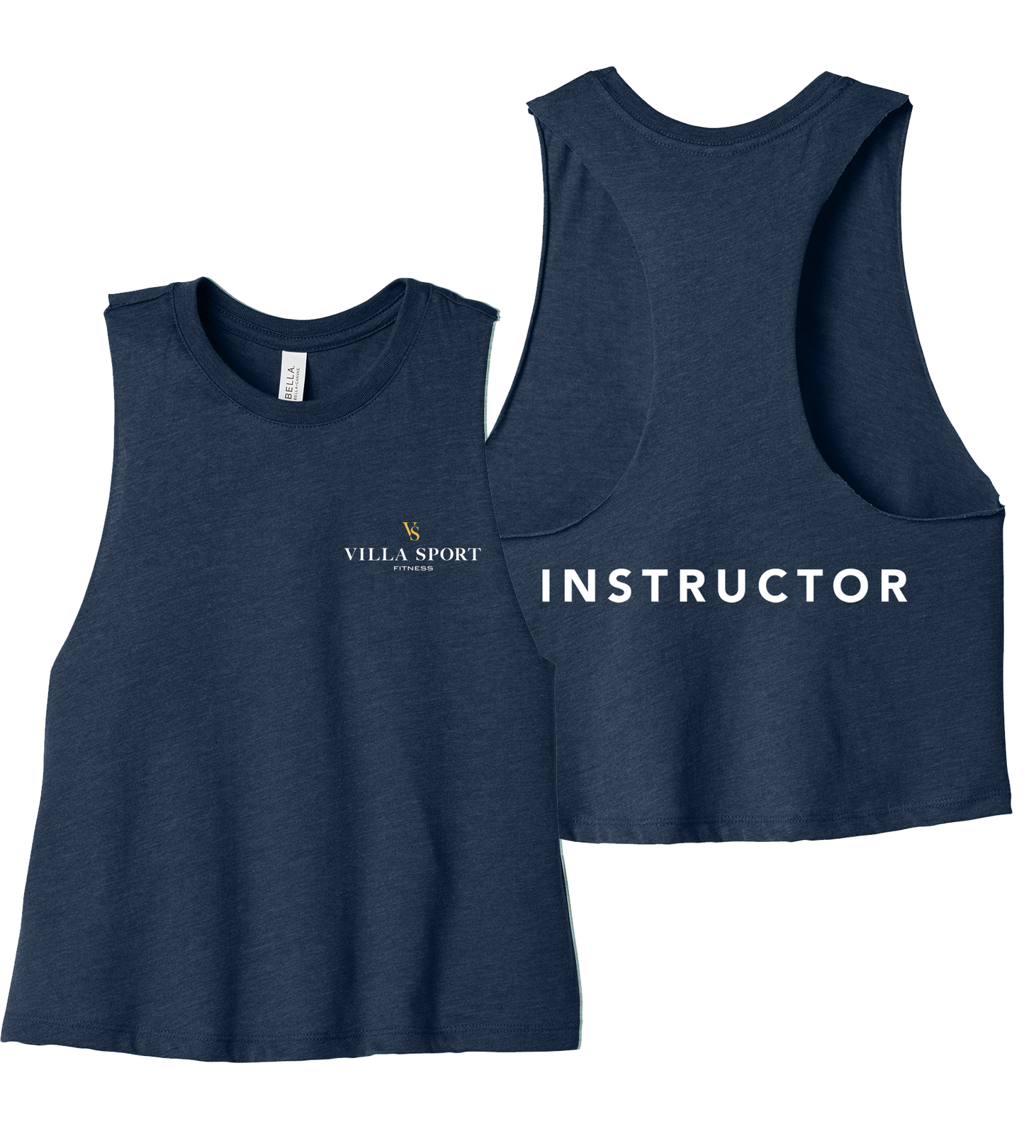 Instructor - Ladies Racerback Cropped Tank