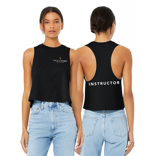 Athletic Instructor - Ladies Racerback Cropped Tank