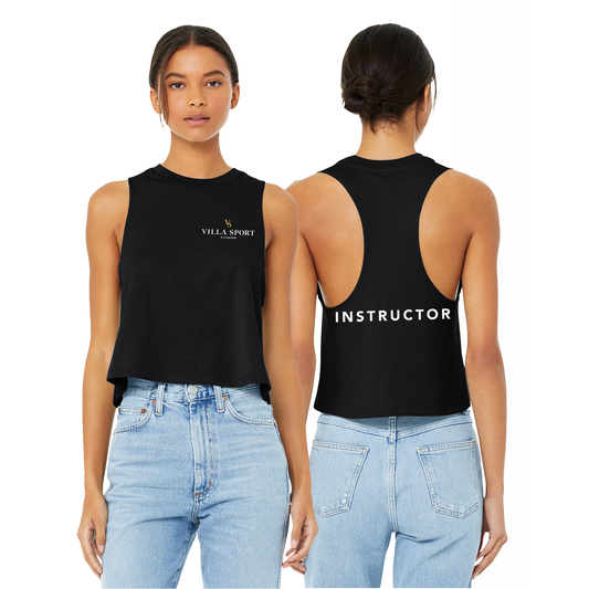 Instructor - Ladies Racerback Cropped Tank